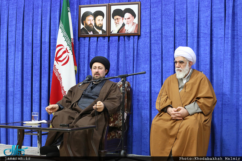 دیدار رئیس و اعضای مجمع جهانی اهل بیت با سید حسن خمینی