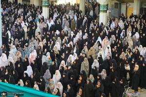 نماز عید سعید فطر در حرم مطهر حضرت معضومه (س)