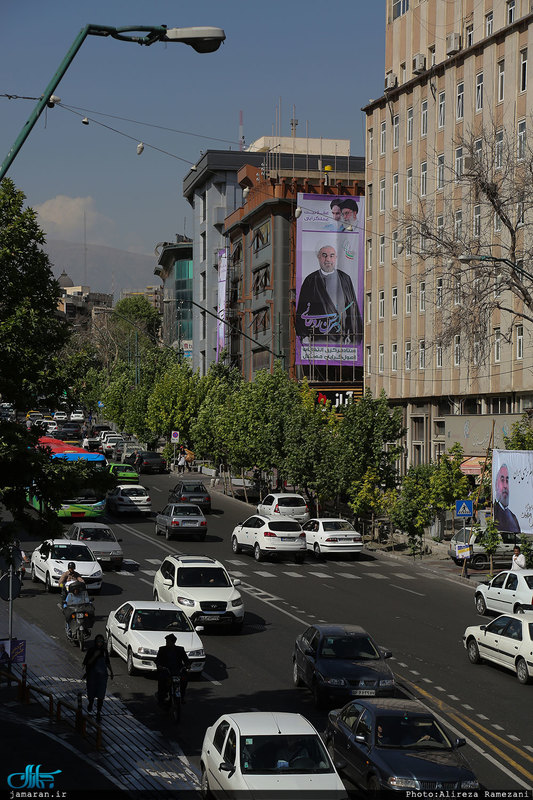 تبلیغات محیطی نامزدهای انتخابات ریاست جمهوری