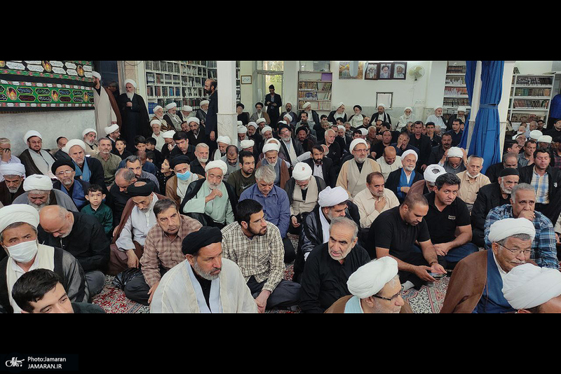 مراسم عزاداری شهادت امام صادق (ع)  در بیت آیت الله العظمی صانعی (ره)