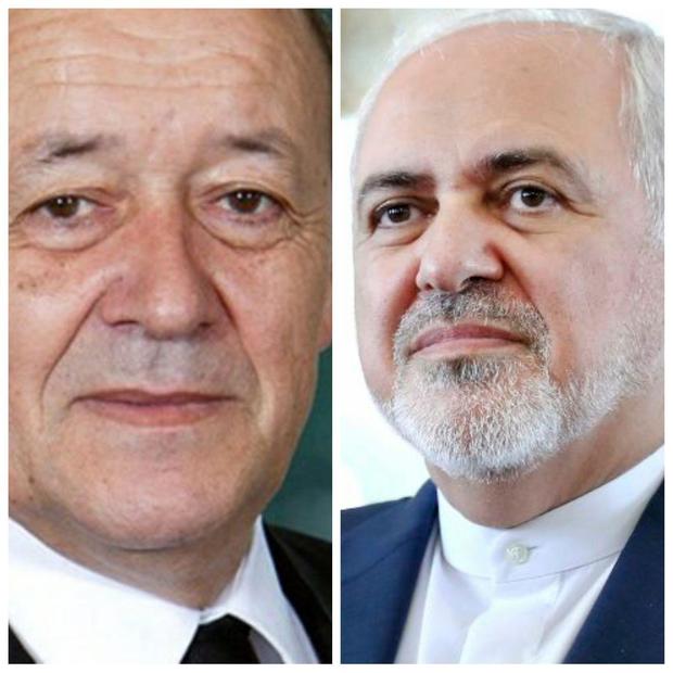 گفت و گوی ظریف و همتای فرانسوی در مورد شیوع جهانی کرونا