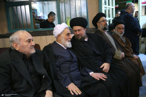 مراسم سالگرد رحلت آیت‌الله سید محمد موسوی بجنوردی در حسینیه جماران  -2