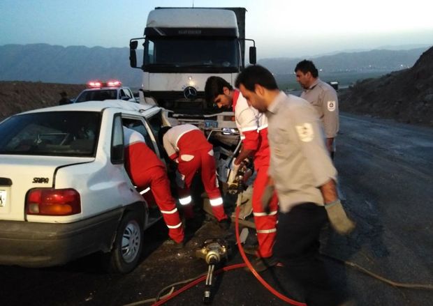 حادثه رانندگی در جاده پلدختر - اندیمشک 2کشته برجا گذاشت