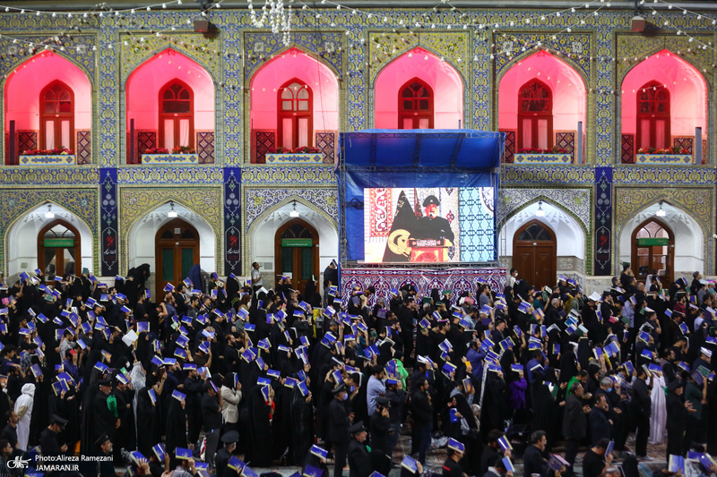 مراسم دعا و احیای شب بیست و یکم ماه رمضان در حرم امام رضا(ع)