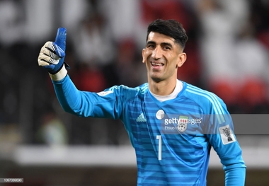 بیرانوند برترین بازیکن روزاول مرحله یک هشتم +عکس