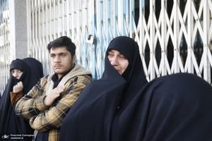 دسته عزاداری روز شهادت حضرت زهرا (س) با حضور آیت الله العظمی وحید خراسانی