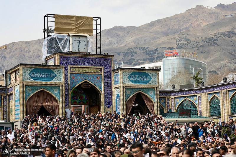 مراسم تحويل سال در آستان حضرت امام زاده صالح (ع)