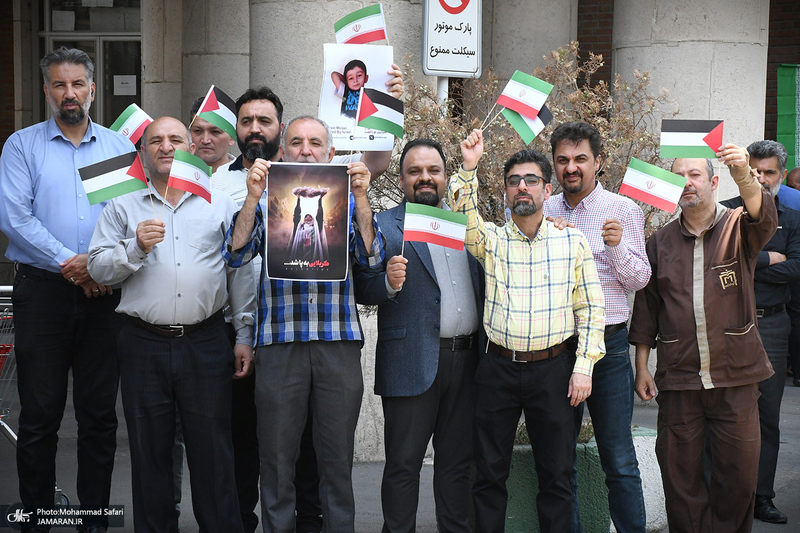 تجمع «از کربلای ایران تا کربلای غزه؛ یادمان شهدای کودک ایران و غزه» در بیمارستان امام خمینی