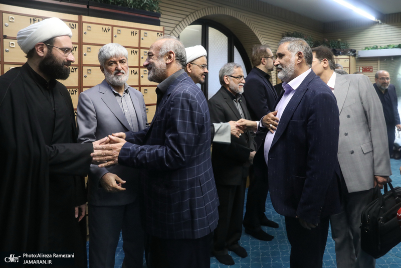 مراسم گرامیداشت شهید علی لاریجانی در مسجد بلال صدا و سیما