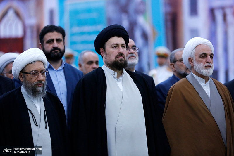 تجدید میثاق رئیس قوه قضائیه و مسئولان عالی قضایی با آرمان‌های امام خمینی(س)