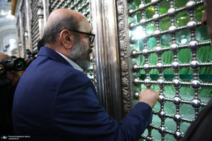 دیداررئیس و جمعی از کارکنان بنیاد مستضعفان با سید حسن خمینی