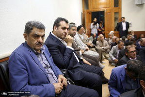 دیدار وزیر، معاونان و مدیران وزارت ارشاد با سید حسن خمینی