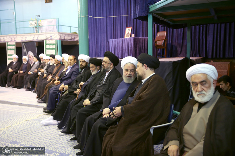 مراسم چهلمین روز مرحوم آیت الله صانعی در حسینیه جماران