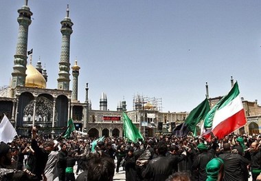 قم در سالروز شهادت امام محمد باقر(ع) غرق در عزا و ماتم است