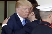 «پذیرایی ویژه» از رئیس جمهور فرانسه در آمریکا+ تصاویر