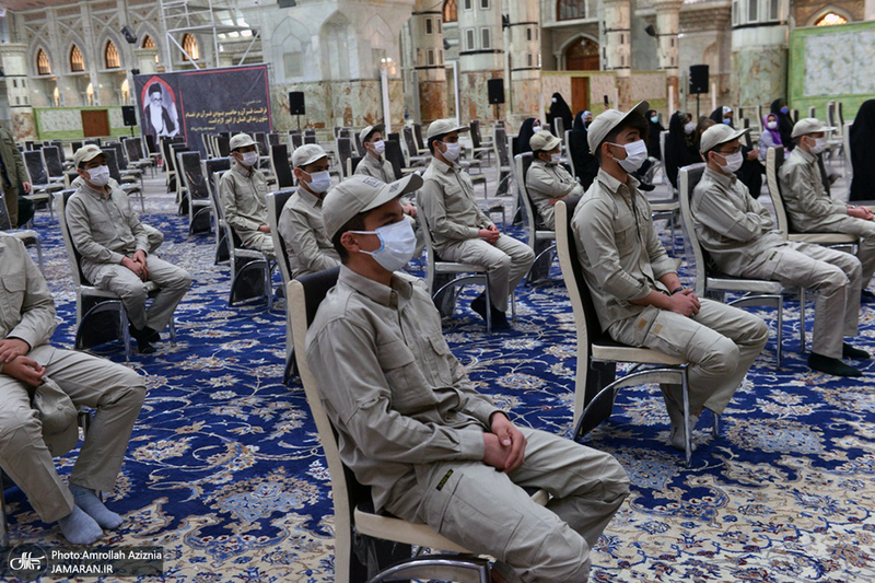 تجدید میثاق فرزندان کارکنان آماد و پشتیبانی سپاه با آرمان‌های حضرت امام(س)