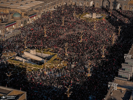 تشییع پیکر مطهر رهبر شهید انقلاب اسلامی در مشهد مقدس