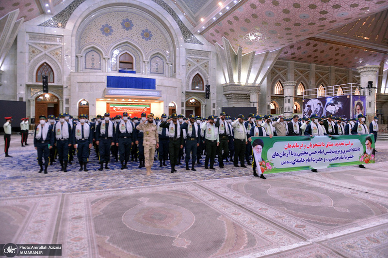 تجدید میثاق دانشجویان و فرماندهان دانشگاه افسری و تربیت پلیس امام حسن مجتبی‎‎ (ع) با آرمان حضرت امام خمینی (س)