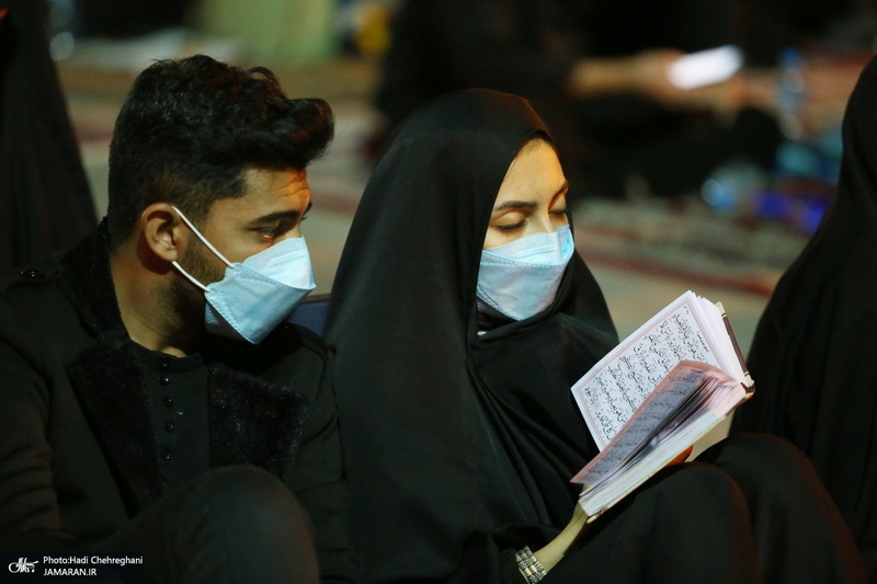 مراسم احیای شب بیست و یکم ماه رمضان در حرم کریمه اهل بیت(س)