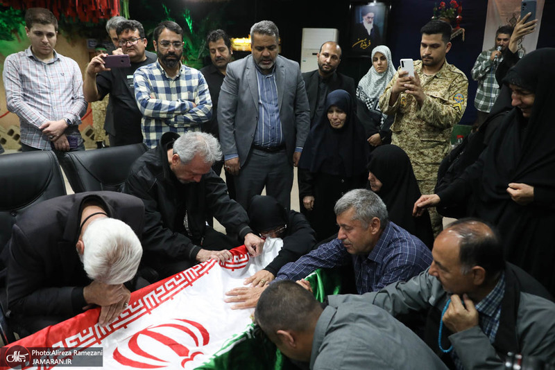 مراسم وداع با پیکر مطهر شهید محمد حسن زارعی