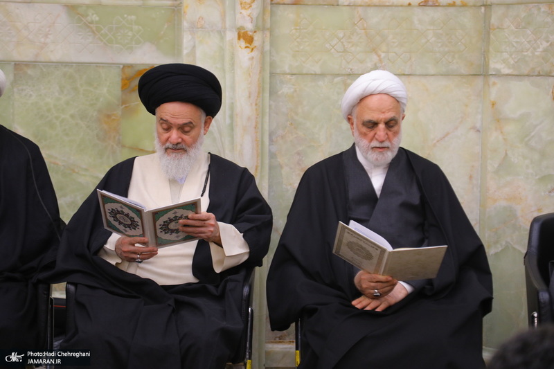 مراسم بزرگداشت شهیدان «علی رازینی» و «محمد مقیسه» در مسجد اعظم قم‎