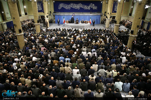 دیدار مسئولان نظام و سفرای کشورهای اسلامی با رهبر معظم انقلاب