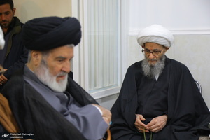 عزاداری شهادت حضرت فاطمه (س) در بیت آیت الله دوستی زنجانی‎