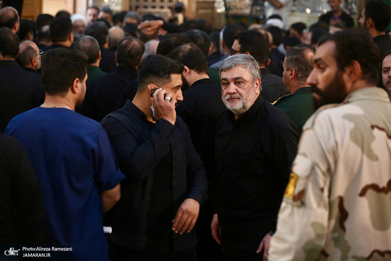 مراسم تشییع پیکر شهیدان سردار حسین سلامی و مسعود شانه ای