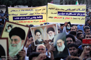 تجمع و راهپیمایی مردمی در اعتراض به آشوب های اخیر در استان 