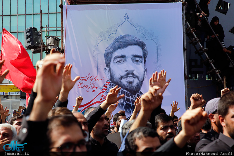 وداع باشکوه مردم تهران با شهید محسن حججی