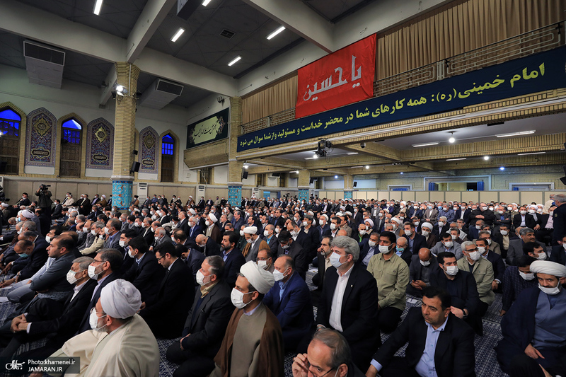 دیدار رمضانی مسئولان نظام با رهبر معظم انقلاب