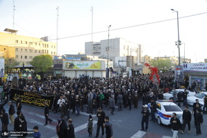 دسته عزاداری شهادت حضرت علی (ع) با حضور آیت‌الله العظمی وحید خراسانی