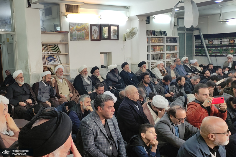 مراسم عزاداری شهادت حضرت زهرا (س) در دفتر آیت الله العظمی صانعی (ره)