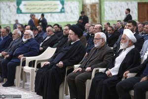 دیدار رئیس و اعضای کمیته امداد با سید حسن خمینی