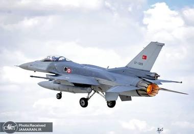 جنگنده F-16 ترکیه سقوط کرد + فیلم
