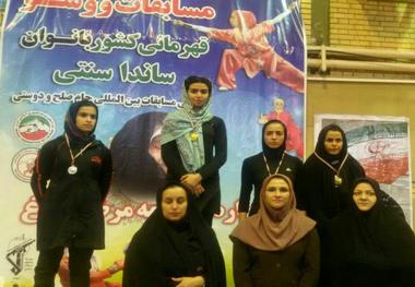 نایب قهرمانی سیستان و بلوچستان در رقابت های ووشو بانوان کشور