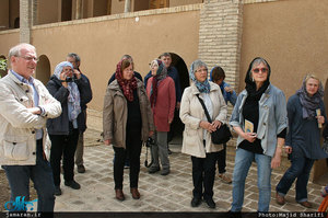 بازدید جمعی از گردشگران آلمانی از بیت امام در خمین‎