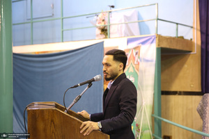 رونمایی از پرده نقالی خوانی (امام مردم) در حسینیه جماران