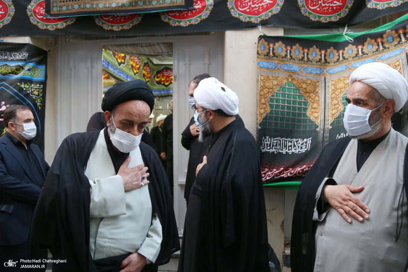 مراسم عزای روز عاشورا در بیت آیت الله العظمی فاضل لنکرانی(ره)