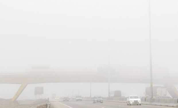 هوای خوزستان مه آلود است رانندگان احتیاط کنند