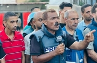 تجمع برای شهادت 5 خبرنگار در غزه (5)