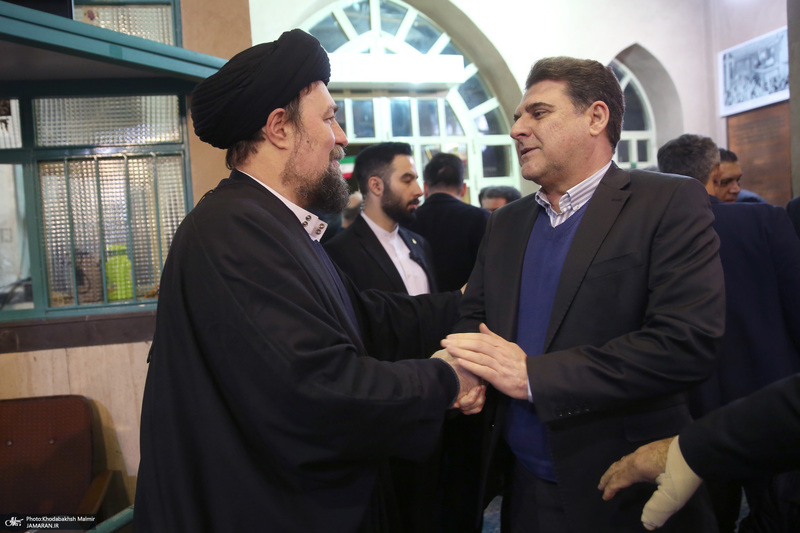 مراسم سالگرد رحلت آیت‌الله سید محمد موسوی بجنوردی در حسینیه جماران  -1