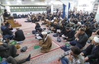 مراسم احیای شب بیست و یکم ماه رمضان در دفتر حضرت آیت الله العظمی صانعی + تصاویر