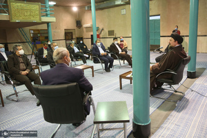 دیدار دبیر کل و اعضای حزب مردم سالاری با سید حسن خمینی