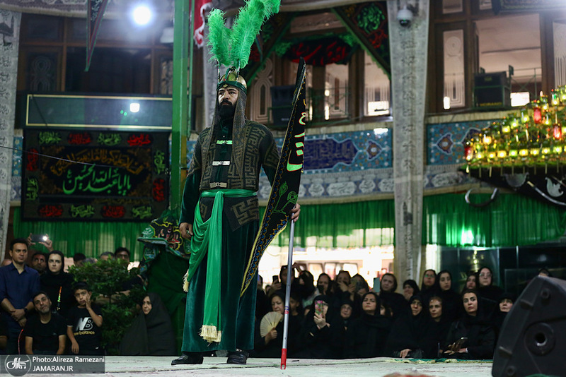 مراسم روز تاسوعاى حسينی در تکیه بزرگ تجریش