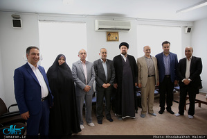 دیدار جمعی از اعضای شورای شهر مشهد با سید حسن خمینی 