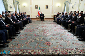 دیدار نوروزی حسن روحانی با جمعی از کارگزاران نظام و مدیران دستگاه ها