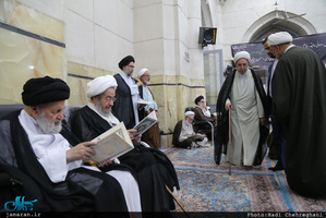 مراسم بزرگداشت هفتمین روز ارتحال مرحوم حجت‌الاسلام و المسلمین احمد احمدی در مسجد اعظم قم