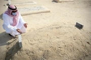 عکسی از محل دفن امیر کویت 