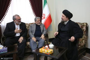 دیدار رئیس دانشگاه آزاد اسلامی و جمعی از معاونین با سید حسن خمینی